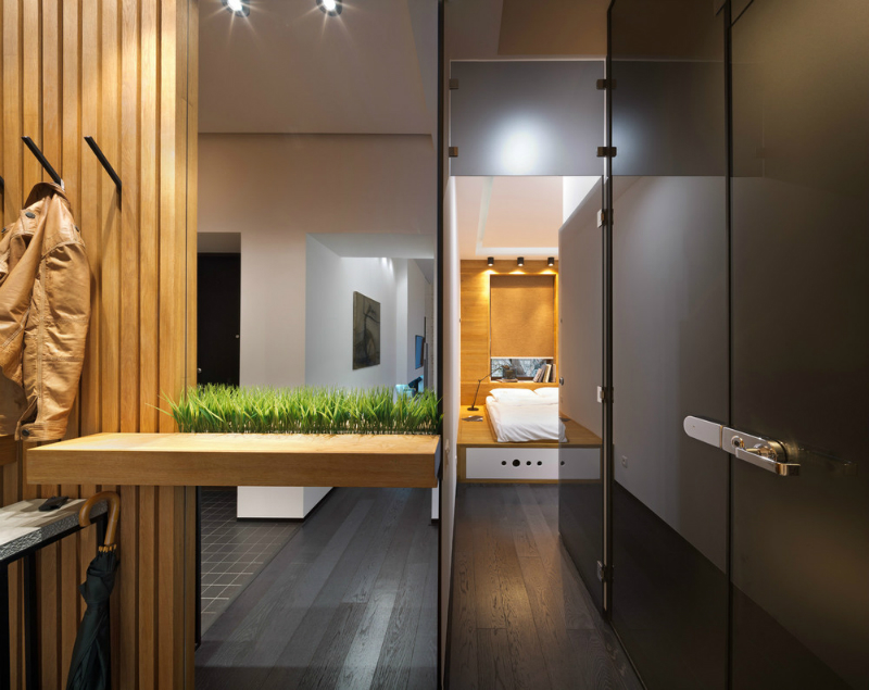 appartement 40 m² hall d'entrée