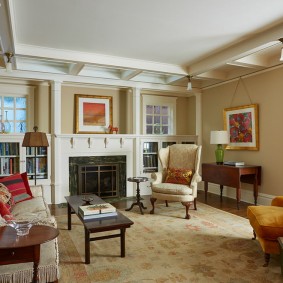 idea-idea ruang tamu pangsapuri gaya amerika