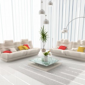 appartement en photo blanc