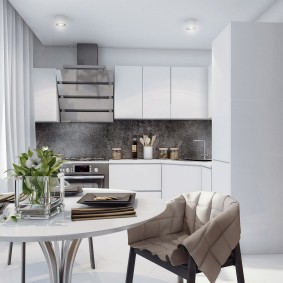 plat dans la photo de conception de couleur blanche