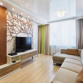 tavan întinzător în interiorul fotografiei holului