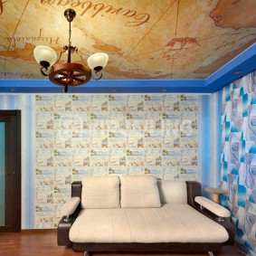 întinde tavanul în fotografiile cu idei de cameră