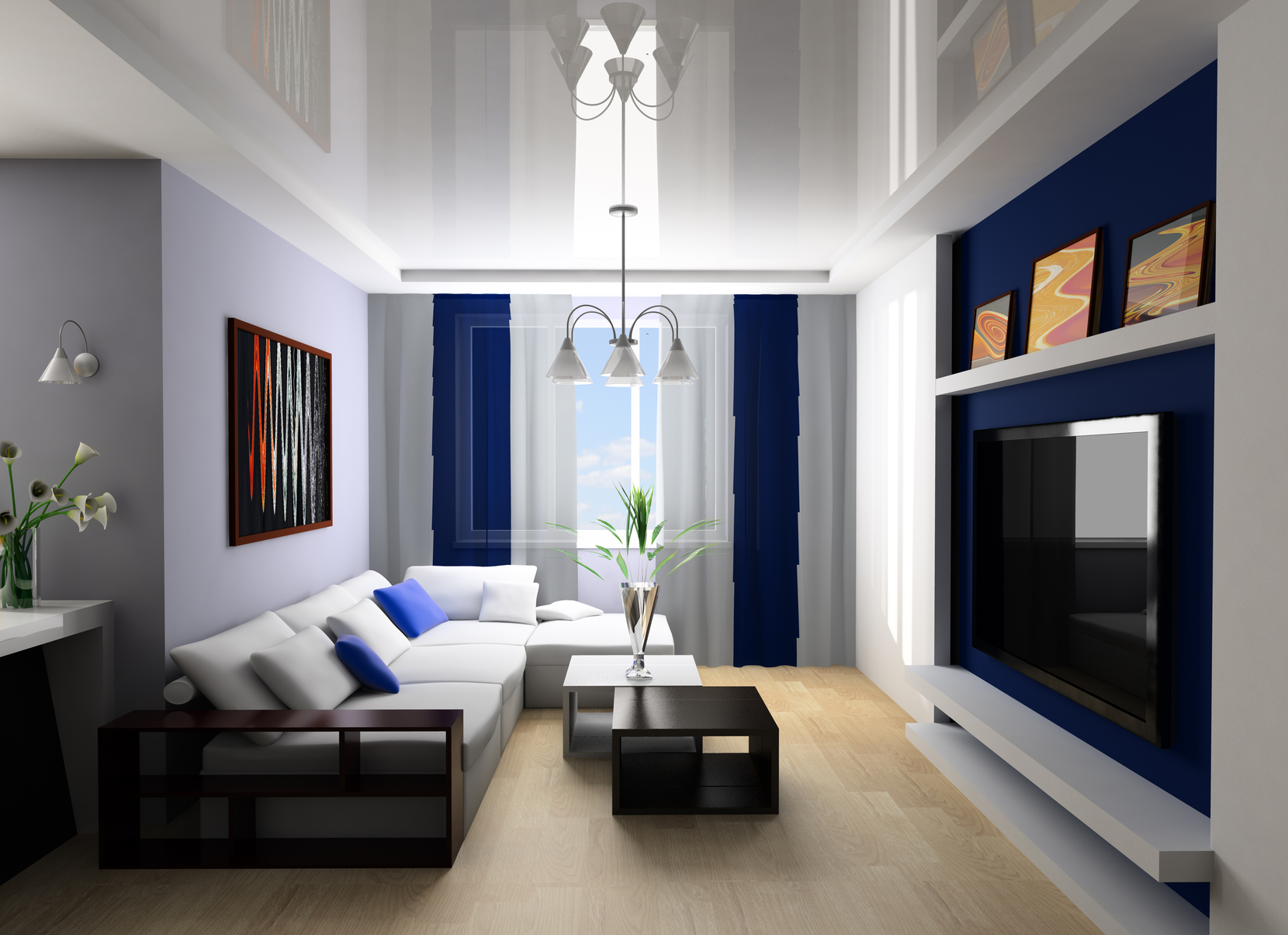 tavanul suspendat în designul halei