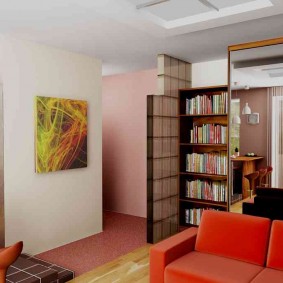idei de design apartament de studio Hrușciov
