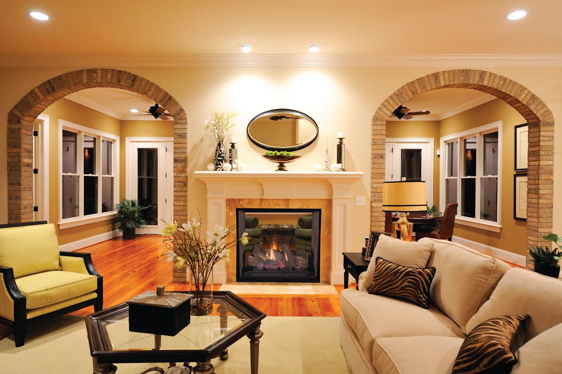 décoration de l'arc avec pierre décorative