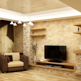 จิตรกรรมฝาผนังในมุมมองภาพห้องโถง