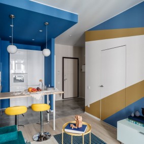 จิตรกรรมฝาผนังในห้องโถงประเภทของการออกแบบ