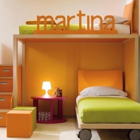 διαρρύθμιση επίπλων σε παιδική φωτογραφία των τύπων