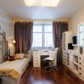 curtains in the boy’s nursery