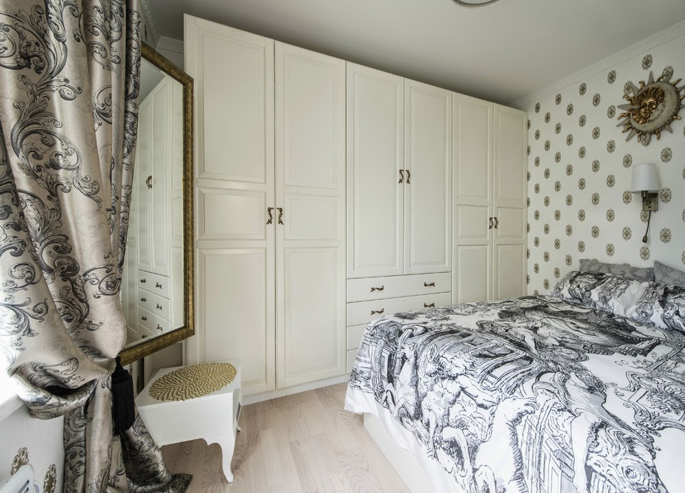 Chambre de fille dans un appartement de deux pièces