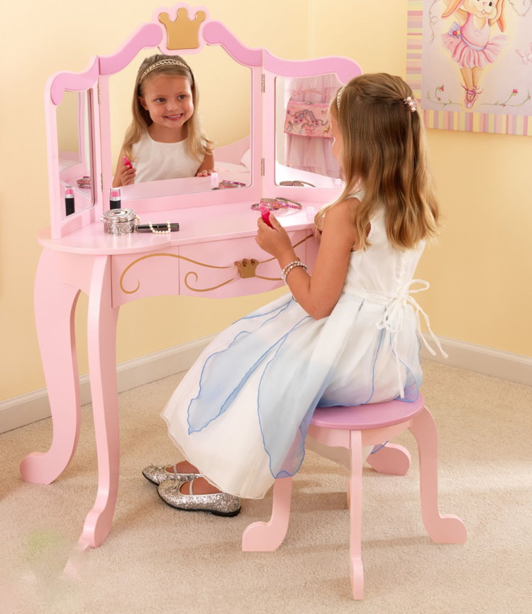 โต๊ะเครื่องแป้งขนาดเล็กสำหรับเด็กผู้หญิง 5 ปี