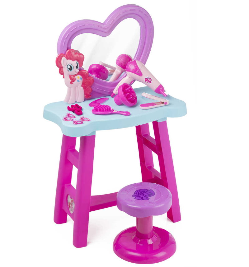 รูปแบบกะทัดรัดของโต๊ะเครื่องแป้งสำหรับเด็กผู้หญิง