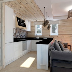 doublure dans la photo de la cuisine