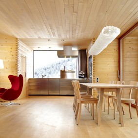 doublure à l'intérieur de la cuisine