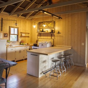 doublure dans la cuisine