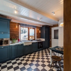 doublure dans la conception de photo de cuisine