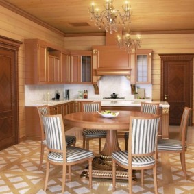 doublure dans la photo de la cuisine