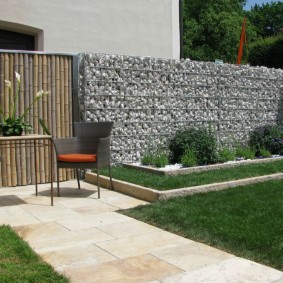 options de photo de clôture de gabion