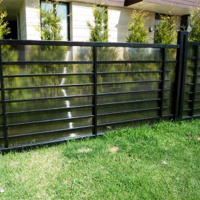 options d'idées de clôtures en polycarbonate