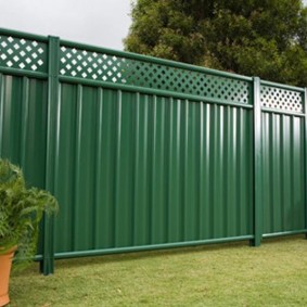 Aperçu de l'idée de clôtures ondulées