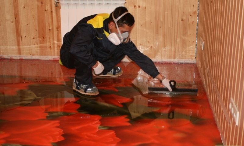 Pose de la dernière couche de plancher en vrac 3D