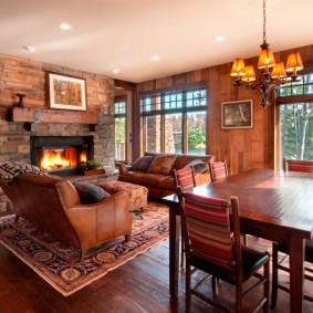 Zonage du salon avec un tapis persan