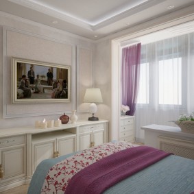 Chambre classique aux couleurs vives
