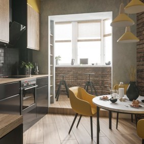 Table de cuisine ronde