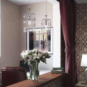 Abat-jour en tissu noir épais