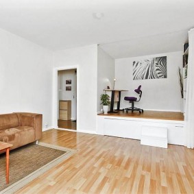 étude du podium en bois