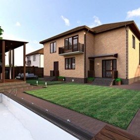 Gazon artificiel rectangulaire