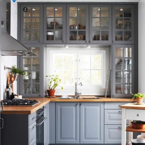 Kitchen furniture with decorative lighting