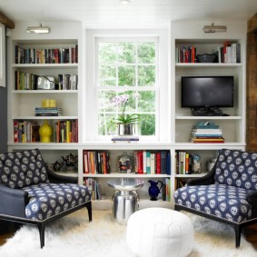 Sitting area in a small living room