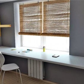 Tirai gulung dari cawangan buluh