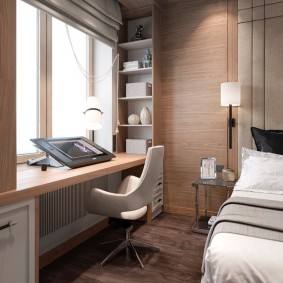 Kerusi pejabat di bilik tidur