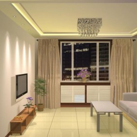 Sol en céramique dans une pièce carrée