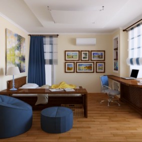 chambre 16 m² dans un studio photo