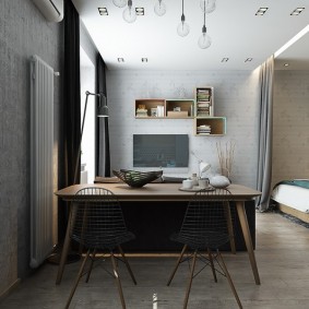 chambre 16 m² dans un studio design photo
