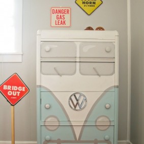 commode pour les options de photo de chambre d'enfant