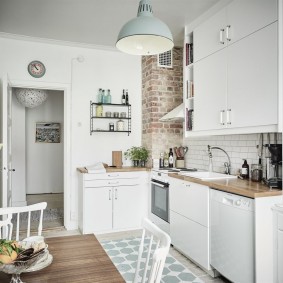 cuisine 9 m² style scandinave