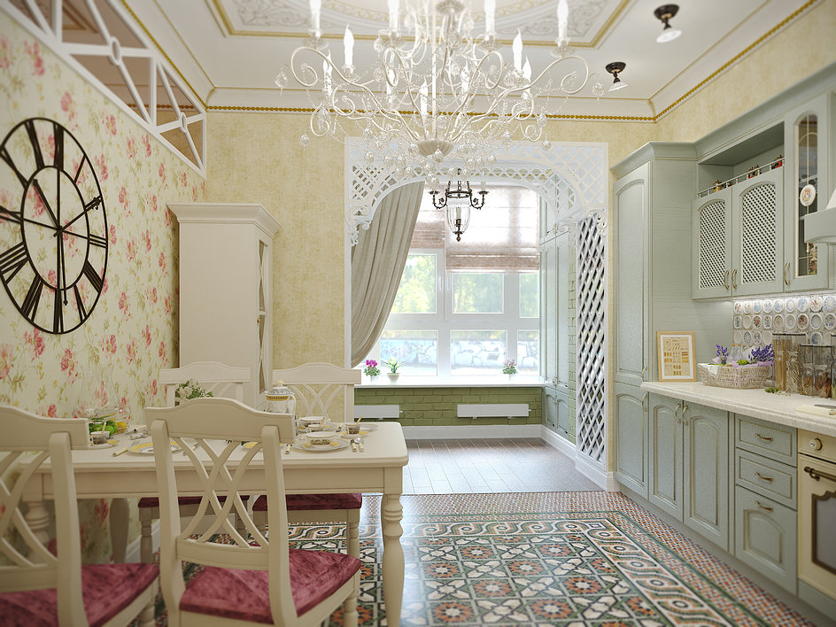 papier peint pour cuisine provence