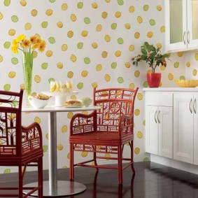 papier peint pour une petite cuisine idées d'intérieur