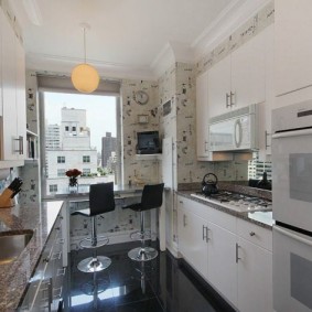 papier peint pour une petite cuisine