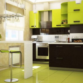 papier peint pour une petite cuisine