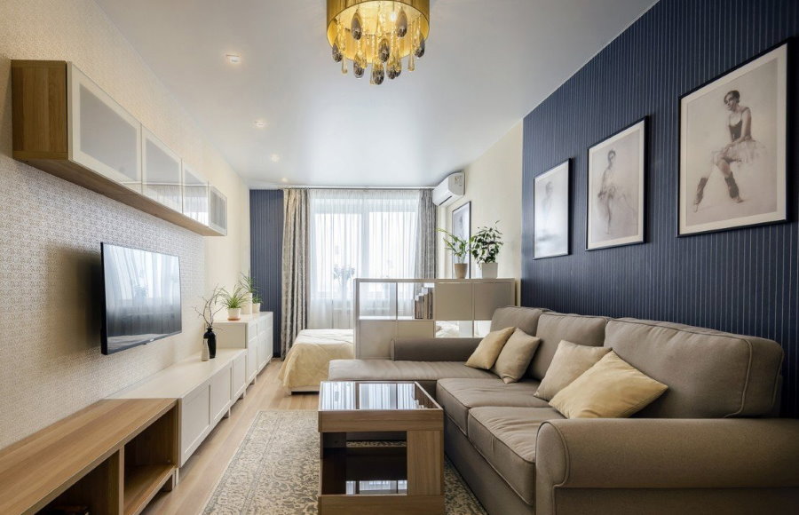 Différents papiers peints à l'intérieur d'un studio