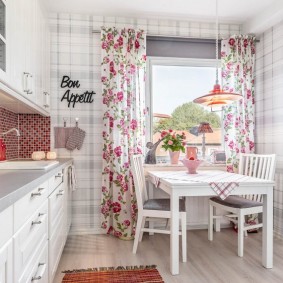 papier peint de style provence pour les options de photo de cuisine