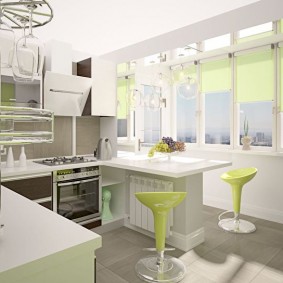 réparation de cuisine avec une superficie de 9 m² de décoration