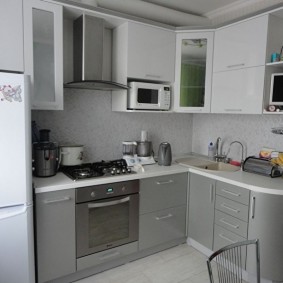 réparation de cuisine d'une superficie de 9 m² types de photos