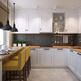 réparation de cuisine avec une superficie de 9 m² design photo