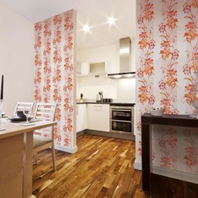 papier peint à l'intérieur du vinyle de cuisine